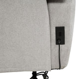 Sylmar Chenille Upholstered Power Reclining Sofa Dove Grey - 610521P