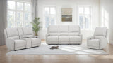 Sylmar Chenille Upholstered Power Recliner Dove Grey - 610523P