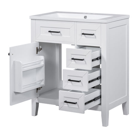 Modern Bathroom Vanity With Sink Combo, 3 Drawers