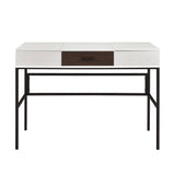 Verster - Writing Desk With USB - Black / Natural
