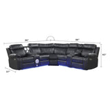 Lacrosse - Power Reclining Sectional Sofa