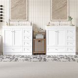Shaker Free Standing Bathroom Vanity Cabinet & Sink, Soft Close Drawers, Soft Close Doors