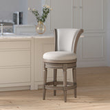 Swivel Barstool With High-Back