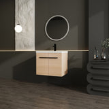 Bathroom Vanity Set With Resin Countertop Sink, 2 Doors