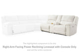 Keensburg Right-Arm Facing Power Reclining Loveseat with Console - 6180790