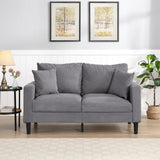 Modern Upholstered Loveseat Sofa, High Resilience