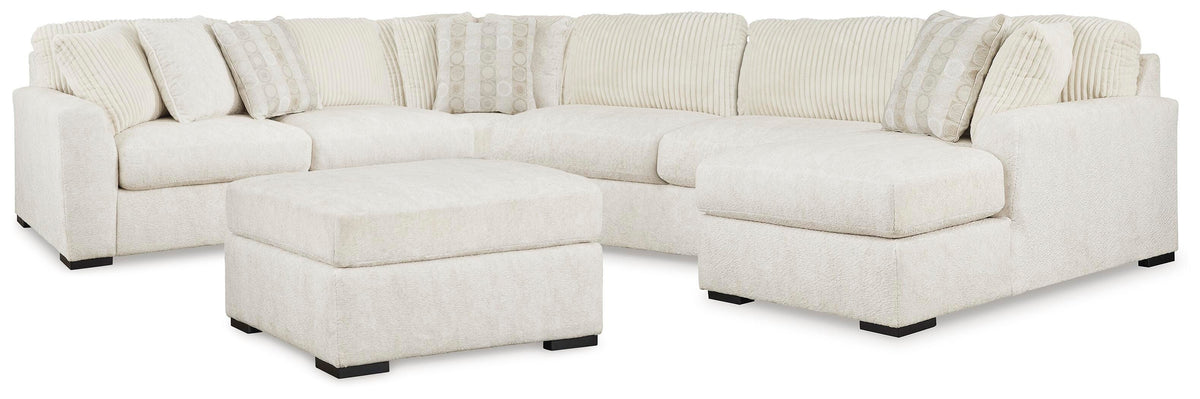 Chessington 4-Piece Sectional and Oversized Accent Ottoman - 61904U1