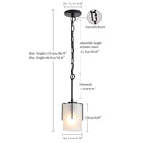 Adjustable Cylindrical Pendant Light