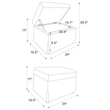 Merced - Lift Top Storage Ottoman