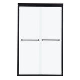Modern Double Sliding Shower Enclosure, Tempered Glass