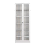 Industrial Metal Kitchen Pantry Cabinet With Adjustable Shelves - White