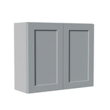 Shaker Wall Cabinet With Soft Close Hinges, Adjustable Shelves, Double Door