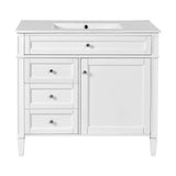 Bathroom Vanity With Top Sink, 2 Drawers And Tip Out Drawer