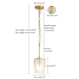 Adjustable Cylindrical Pendant Light