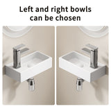 Wall Mounted Bathroom Sink With Faucet And Drain