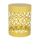 Outdoor Metal Large End Table, Modern Design