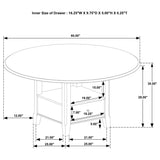 Fulton - 5 Piece Dining Table Set With Upholstered Chairs - Dark Brown