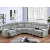 Power Motion Sectional LAF / RAF Loveseat With Console Cup Holders