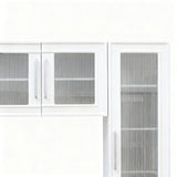 Wall Unit Modern Entertainment Center With Glass Doors