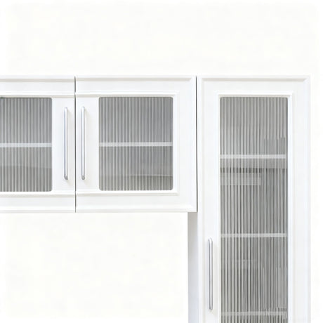 Wall Unit Modern Entertainment Center With Glass Doors