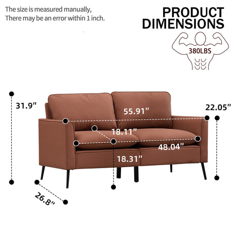 Upholstered Sofa Loveseat For Living Room