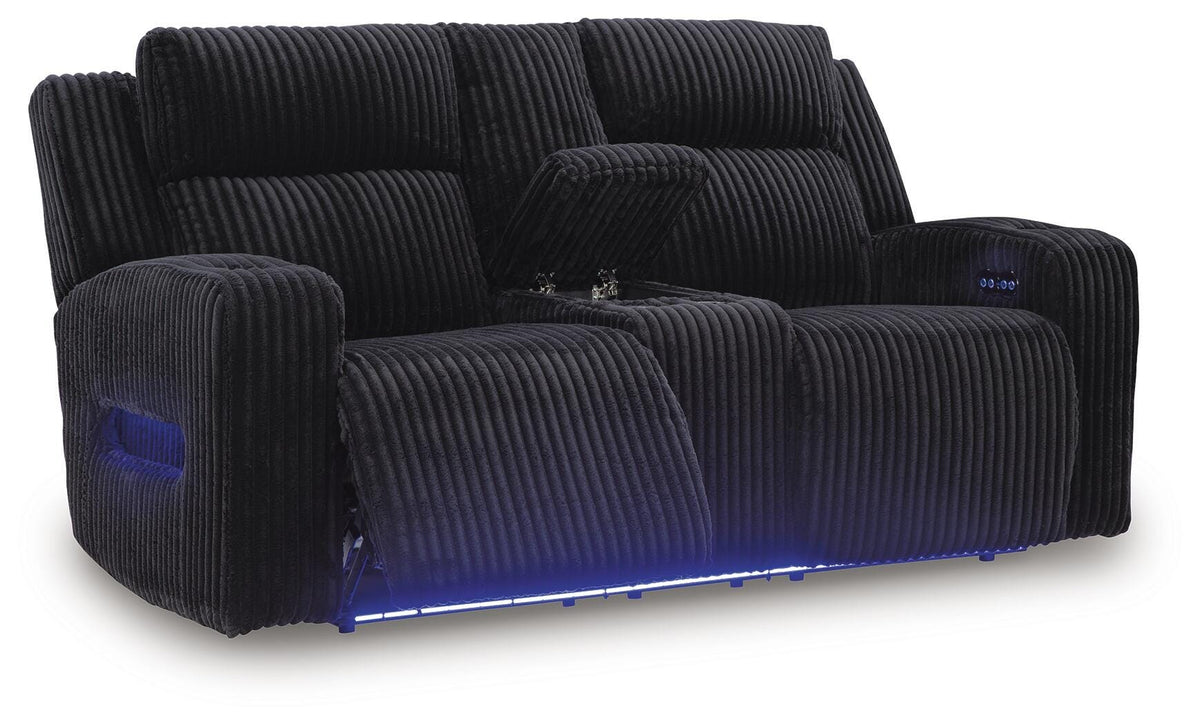 Belvarrow Power Reclining Loveseat with Console - PC6420218