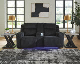 Belvarrow Power Reclining Sofa and Loveseat - PC64202U1