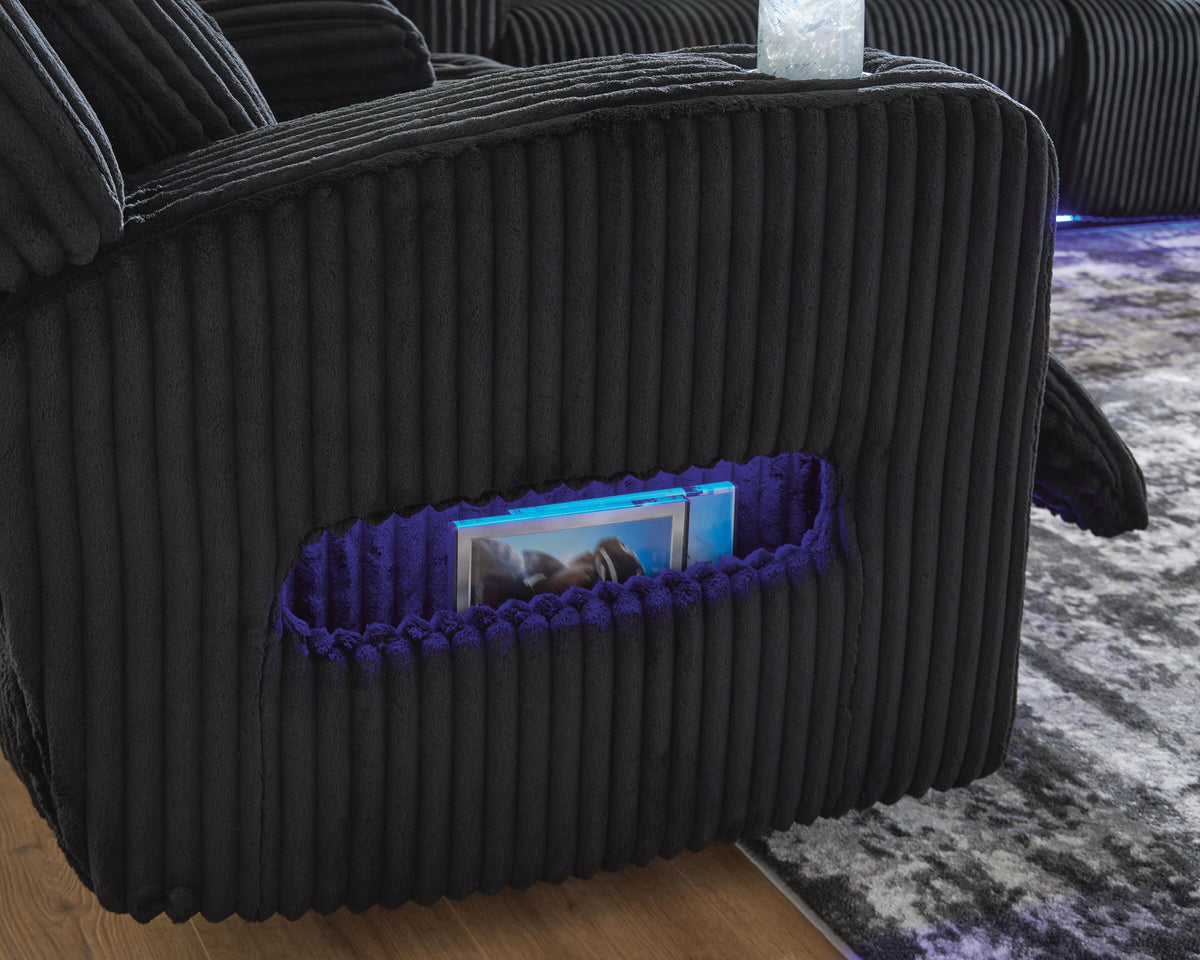 Belvarrow Power Reclining Loveseat with Console - PC6420218