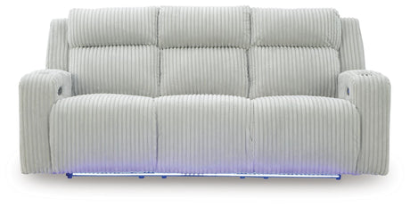Carvara Power Reclining Sofa and Loveseat - PC64203U2