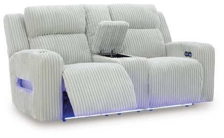 Carvara Power Reclining Sofa and Loveseat - PC64203U2