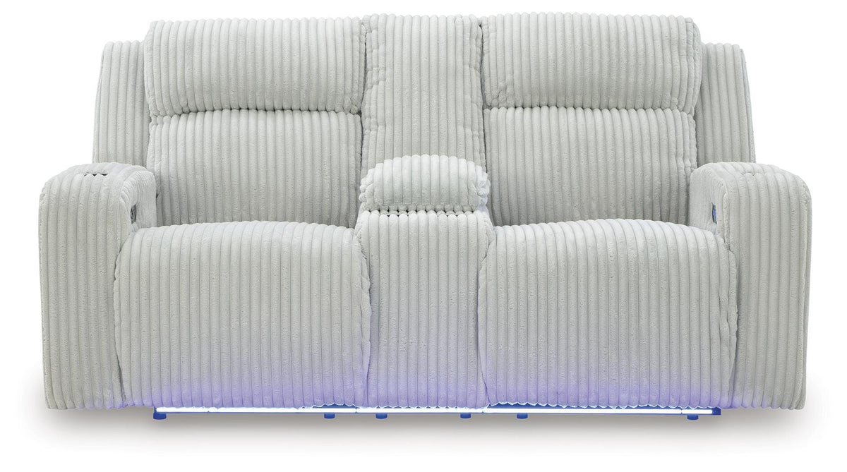 Carvara Power Reclining Sofa and Loveseat - PC64203U2