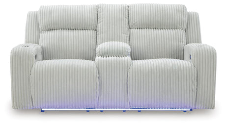 Carvara Power Reclining Sofa and Loveseat - PC64203U2