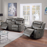 Contemporary Living Room Set, Horizontal And Vertical Tufting