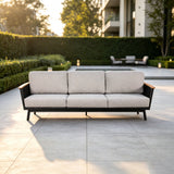 Sofa Set With Armrests - Black / Black Multi