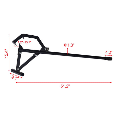 Timberjack Triple Thick Log Lifter Heavy-Duty Log Jack - Black