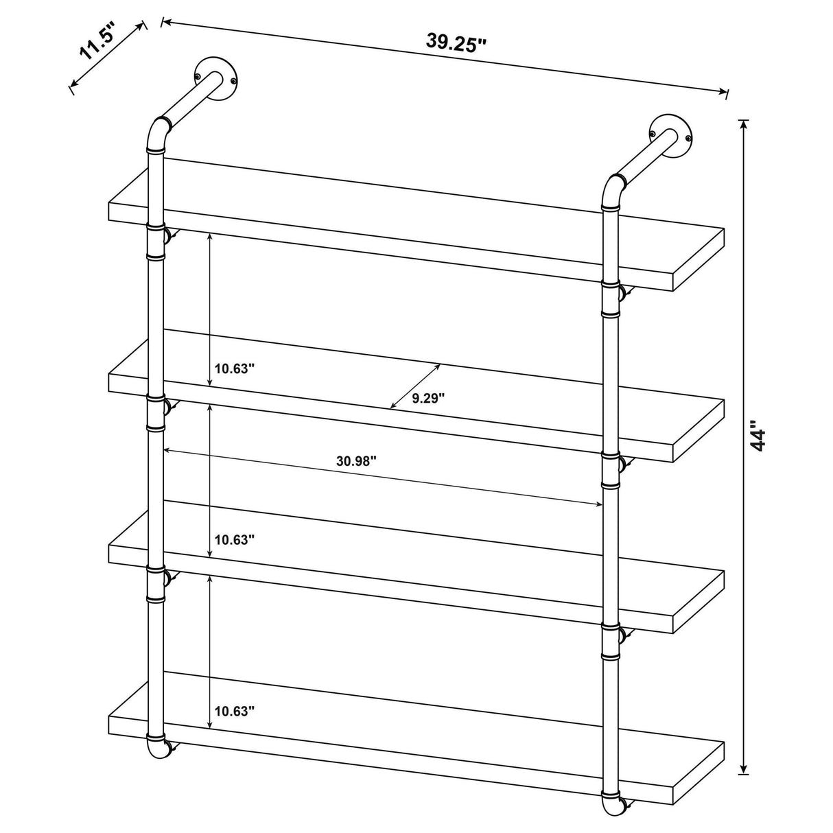 Industrial Design Wall Shelf