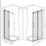 Frameless Shower Door With Handle
