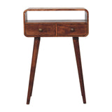 Solid Wood Curved Console Table
