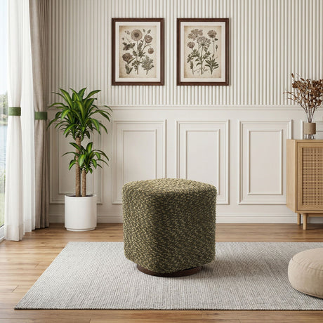 Upholstered 360° Swivel Vanity Stool