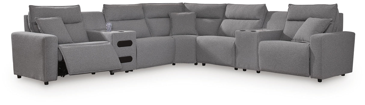 Modmax II 7-Piece Power Reclining Sectional with Audio Consoles - 65906S48