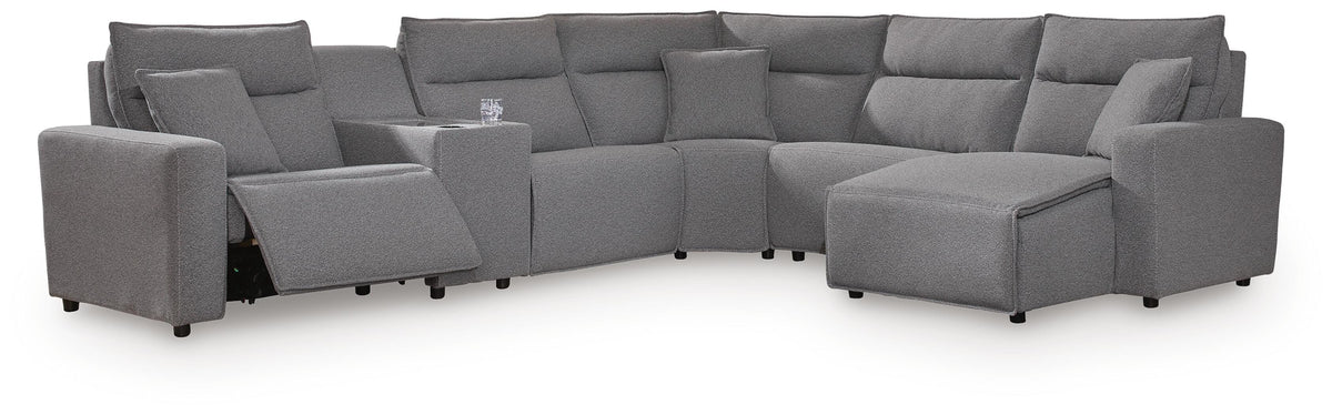 Modmax II 6-Piece Power Reclining Sectional with Chaise and Console - 65906S6