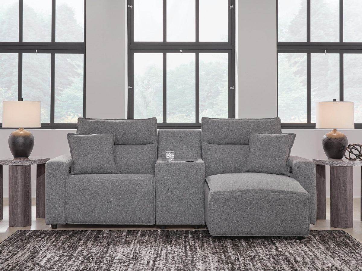 Modmax II 3-Piece Power Reclining Sectional with Chaise and Console - 65906S4