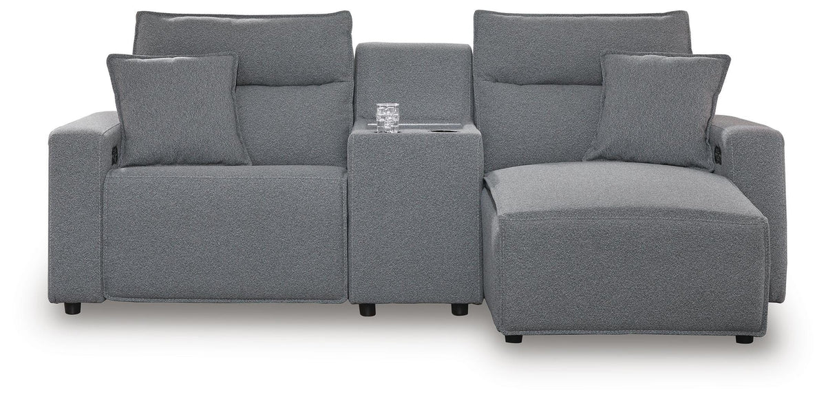 Modmax II 3-Piece Power Reclining Sectional with Chaise and Console - 65906S4