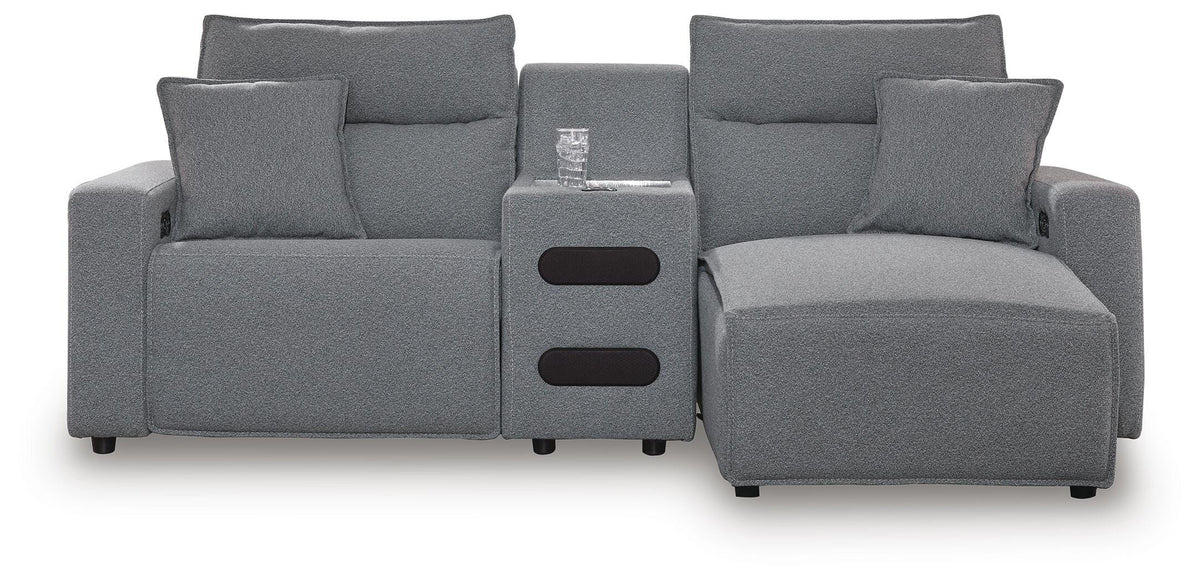 Modmax II 3-Piece Power Reclining Sectional with Chaise and Audio Console - 65906S5