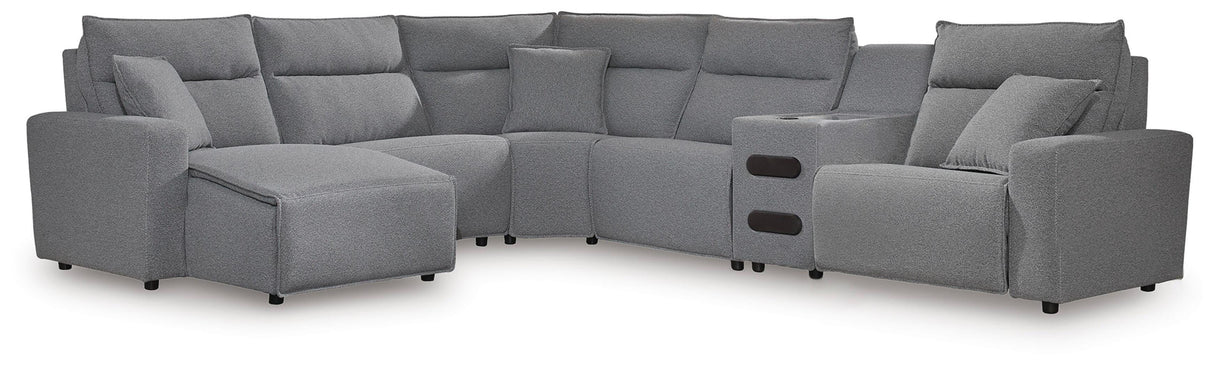 Modmax II 6-Piece Reclining Sectional with Chaise and Audio Console - 65906S29