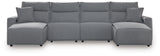 Modmax II 4-Piece Reclining Sectional with Double Chaise - 65906S37