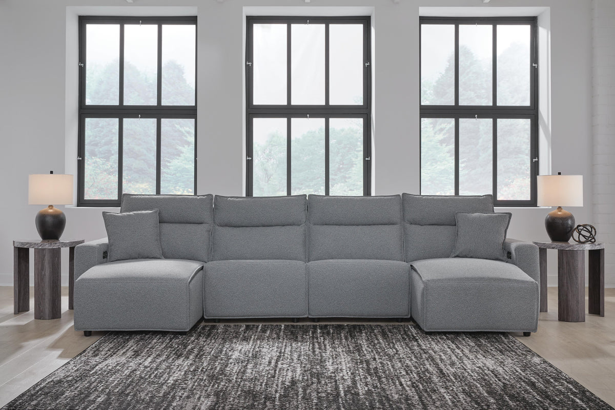 Modmax II 4-Piece Reclining Sectional with Double Chaise - 65906S37