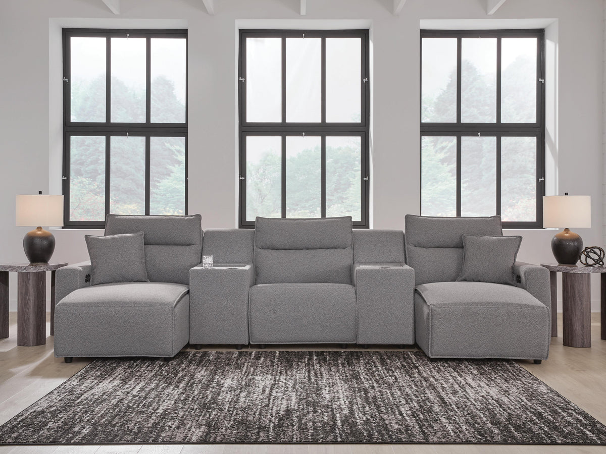 Modmax II 5-Piece Power Reclining Sectional with Chaise and Consoles - 65906S16