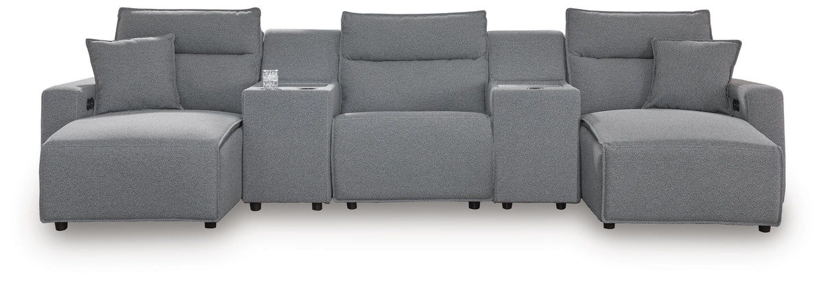 Modmax II 5-Piece Power Reclining Sectional with Chaise and Consoles - 65906S16