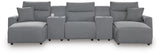 Modmax II 5-Piece Power Reclining Sectional with Chaise and Consoles - 65906S16